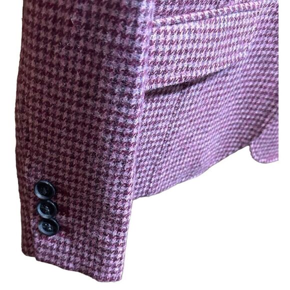 Women's Talbots Multi Color Houndstooth Blazer Riding Jacket Wool Career classic - Picture 5 of 10